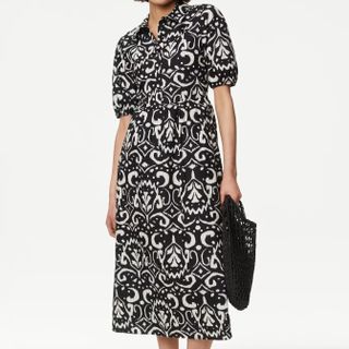 M&S Printed Midi Dress