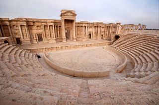 The Roman theater in Palmyra is seen here on Feb. 14, 2010, before the Syrian Civil War broke out.