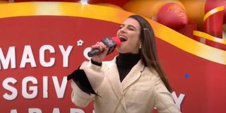 Lea Michelle performs at the 2019 Macy's Thanksgiving Day Parade