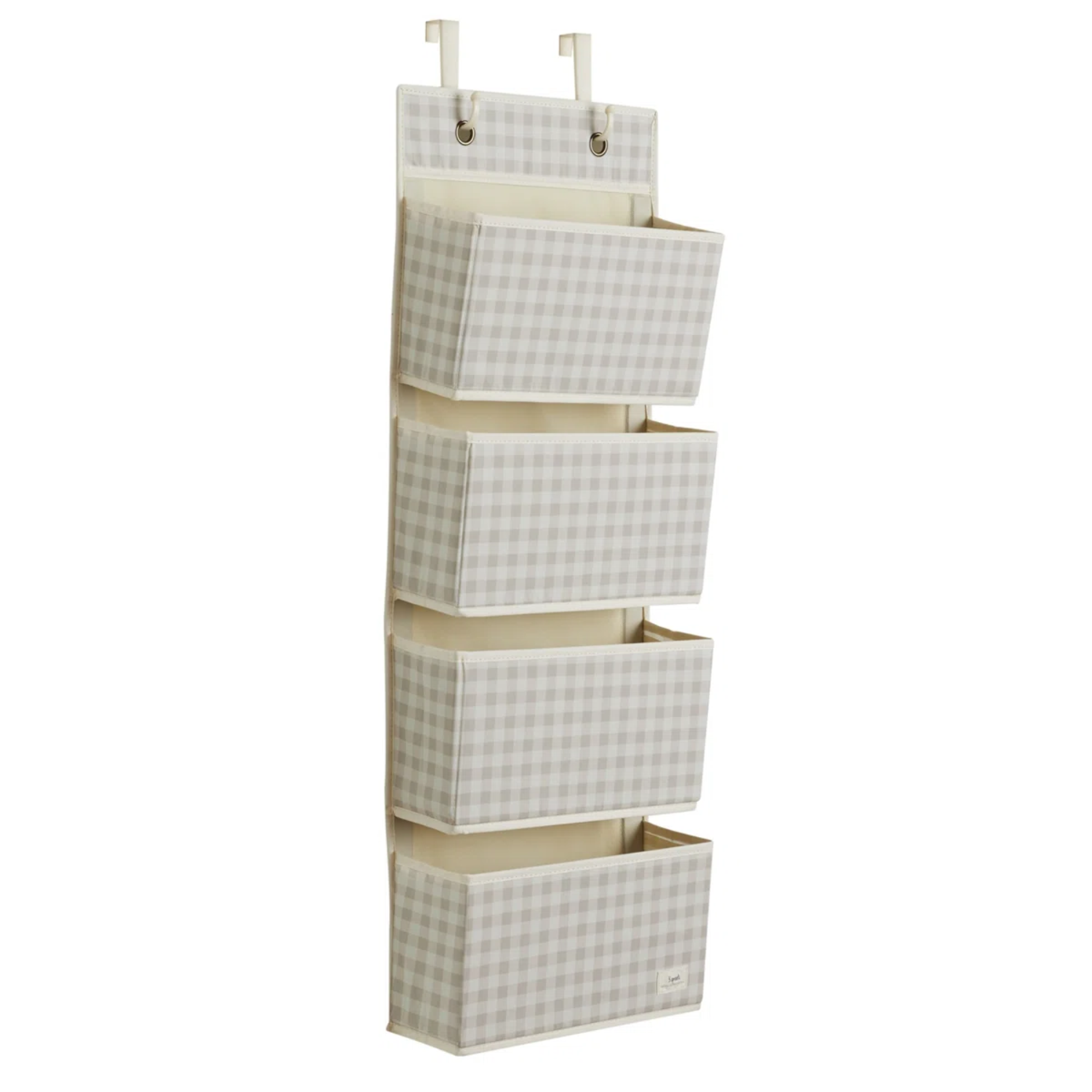 gingham over the door storage