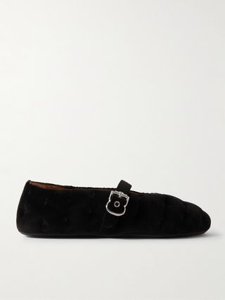 Ballerina Velvet Ballet Flats