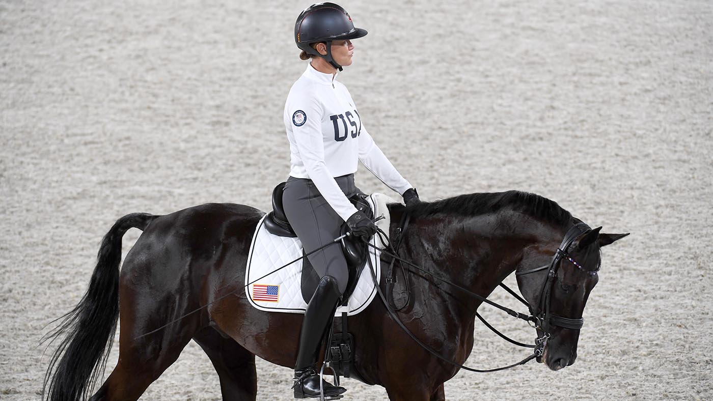 Tamie Smith and Mai Baum in the arena familiarisation session at the Tokyo Olympics