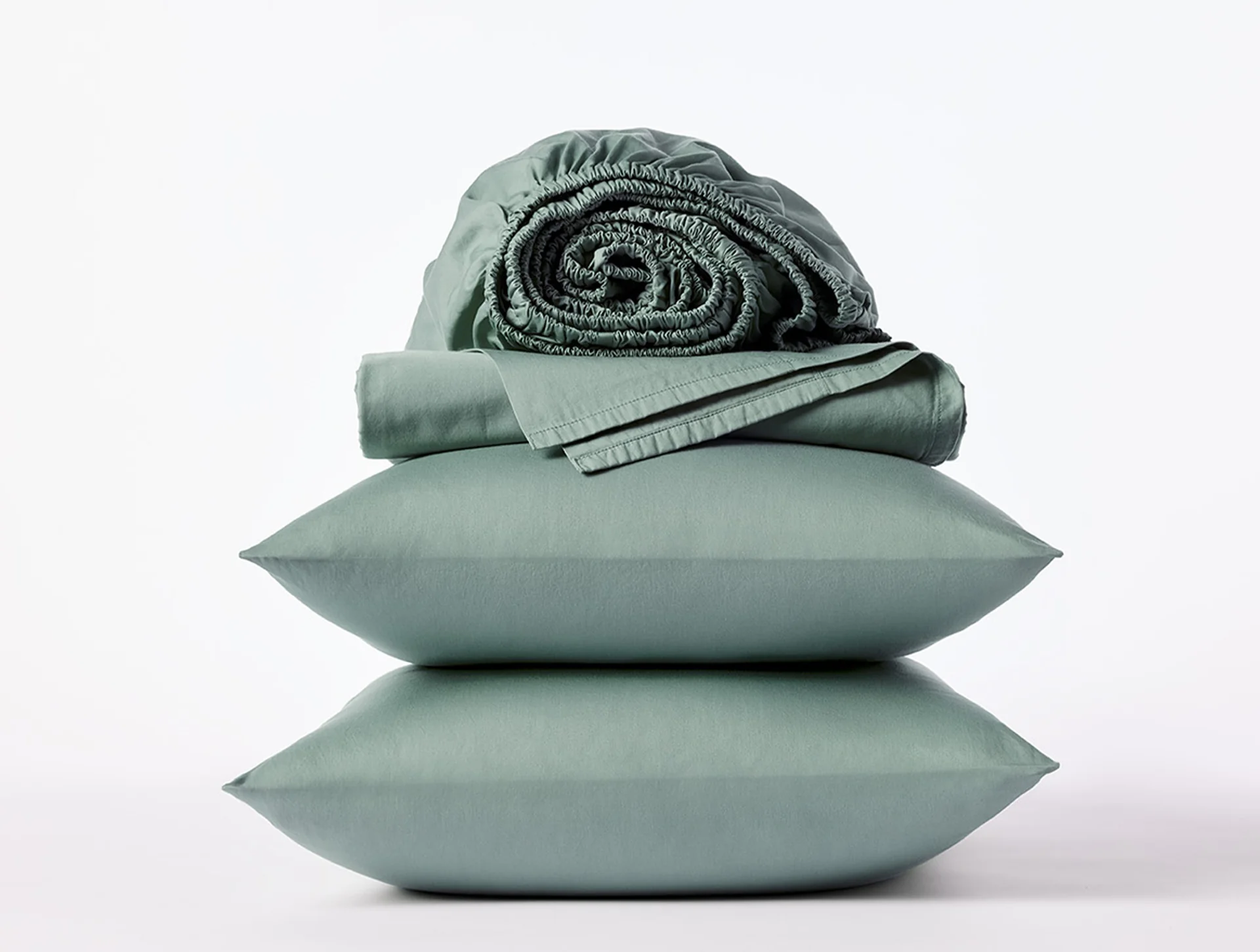 Coyuchi blue sheet set