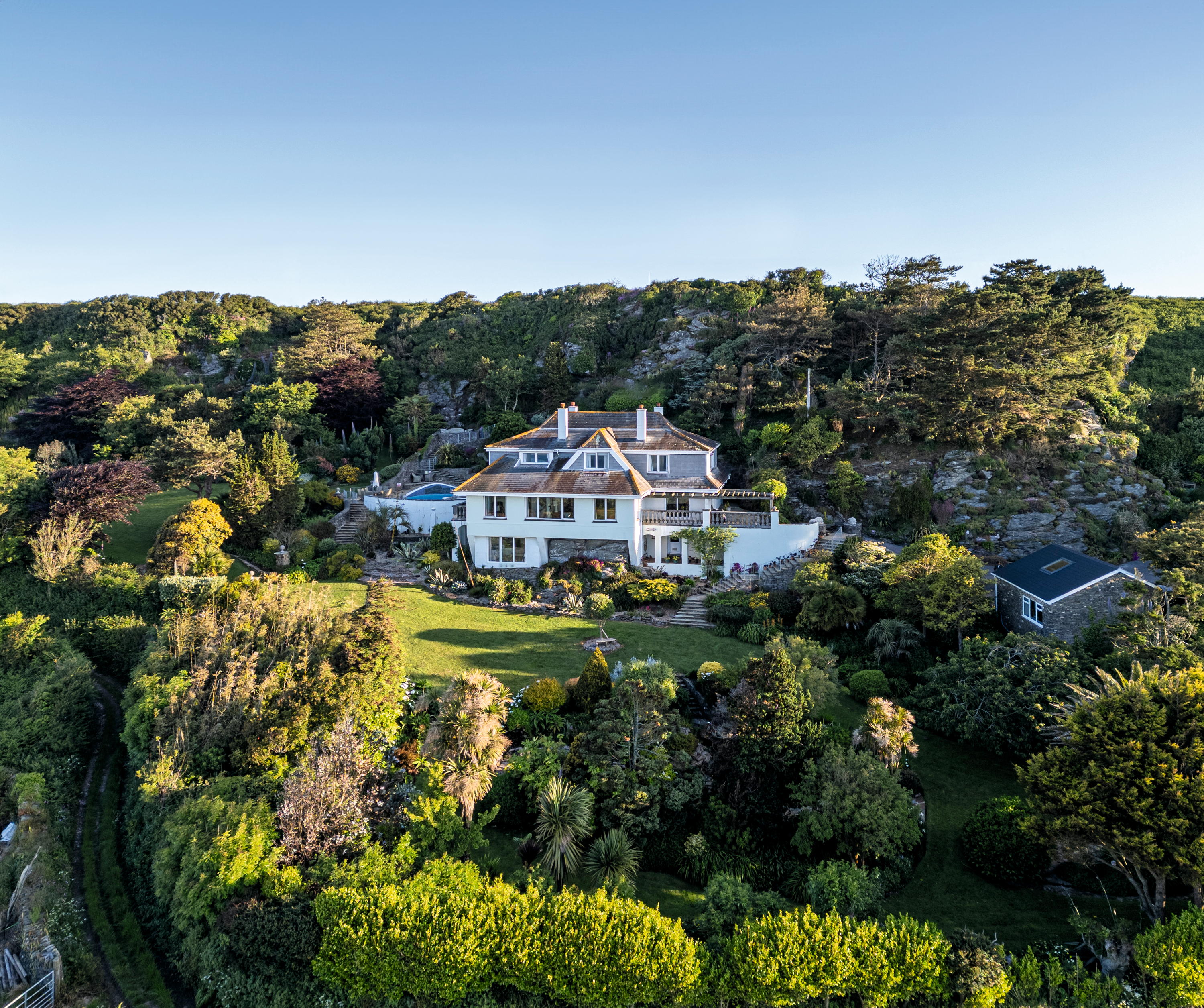 The garden at Ash Park in the South Hams in Devon