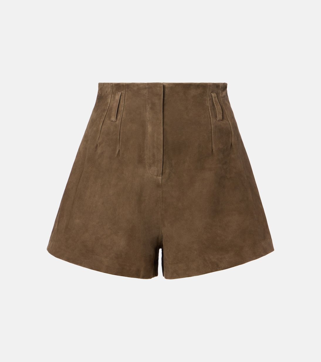 Lise High-Rise Suede Shorts