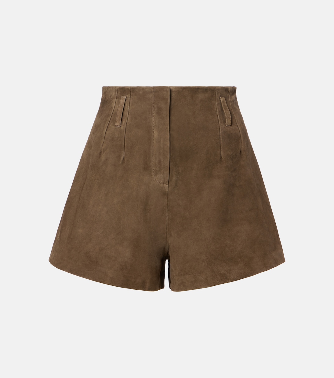 Lise High-Rise Suede Shorts