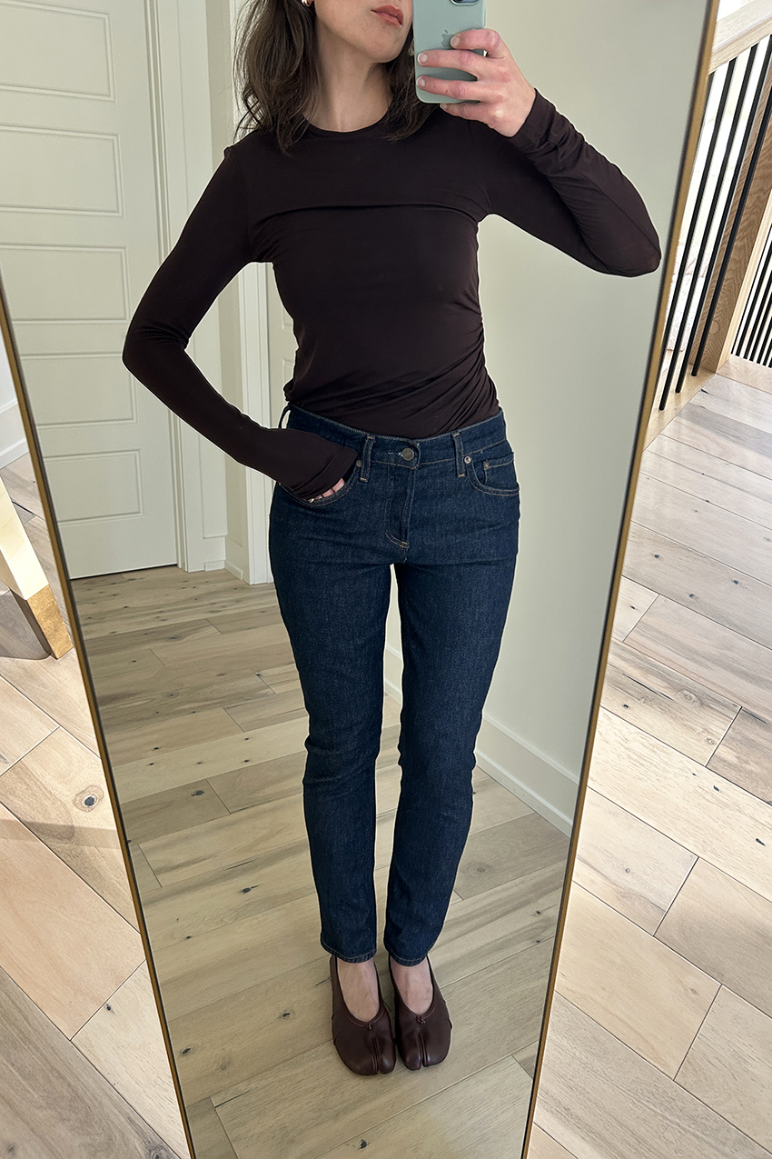 Agolde Cocktail Jeans try-on