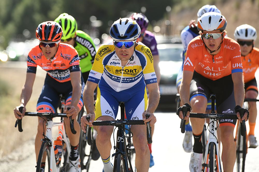 The breakaway during stage 2 at Volta a la Comunitat Valenciana