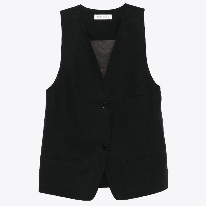 black The Frankie Shop waistcoat