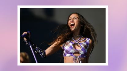 Olivia Rodrigo performs on the Other stage during day four of Glastonbury Festival at Worthy Farm, Pilton on June 25, 2022 in Glastonbury, England