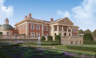 Driveway CGI view of Ockenden Park, a proposed property which could become the largest self build plot in the UK