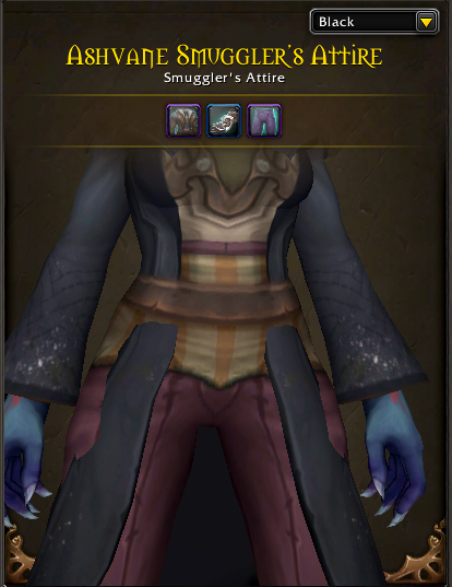 Several examples of items clipping in World of Warcraft: Midnight.