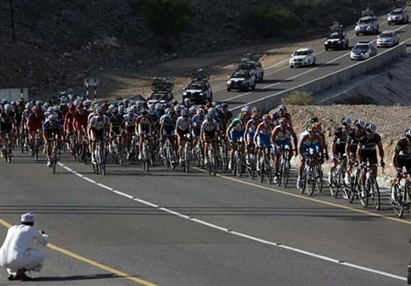 The peloton in Oman