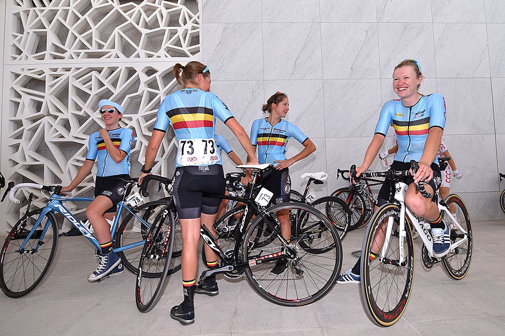 The Belgium team at the World Championships