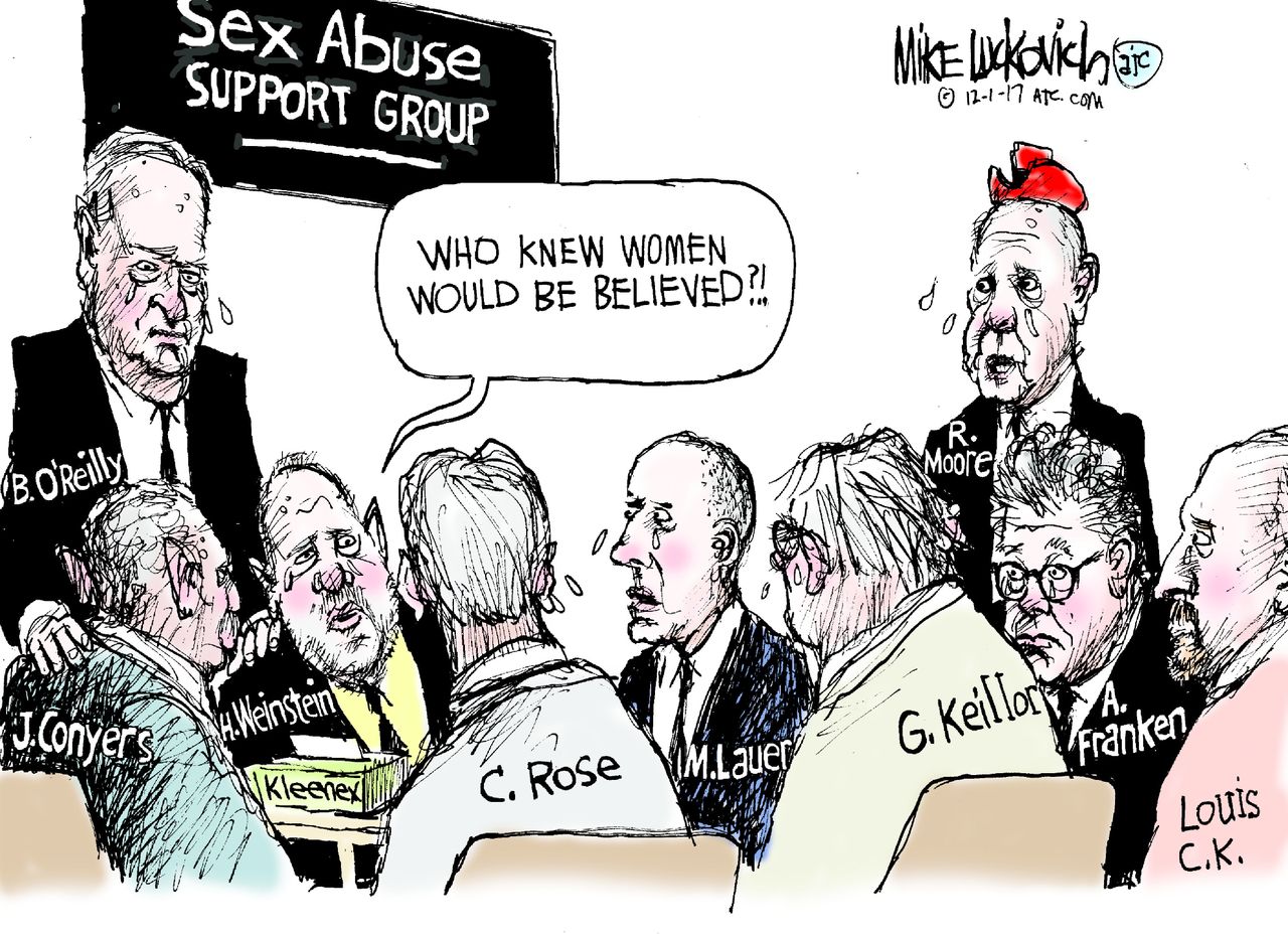 Political cartoon U.S. sexual harassment offenders