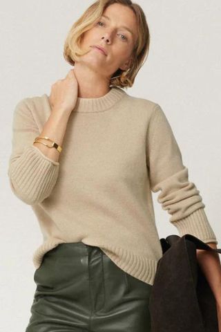 Jigsaw Compact Wool Cashmere Blend Jumper