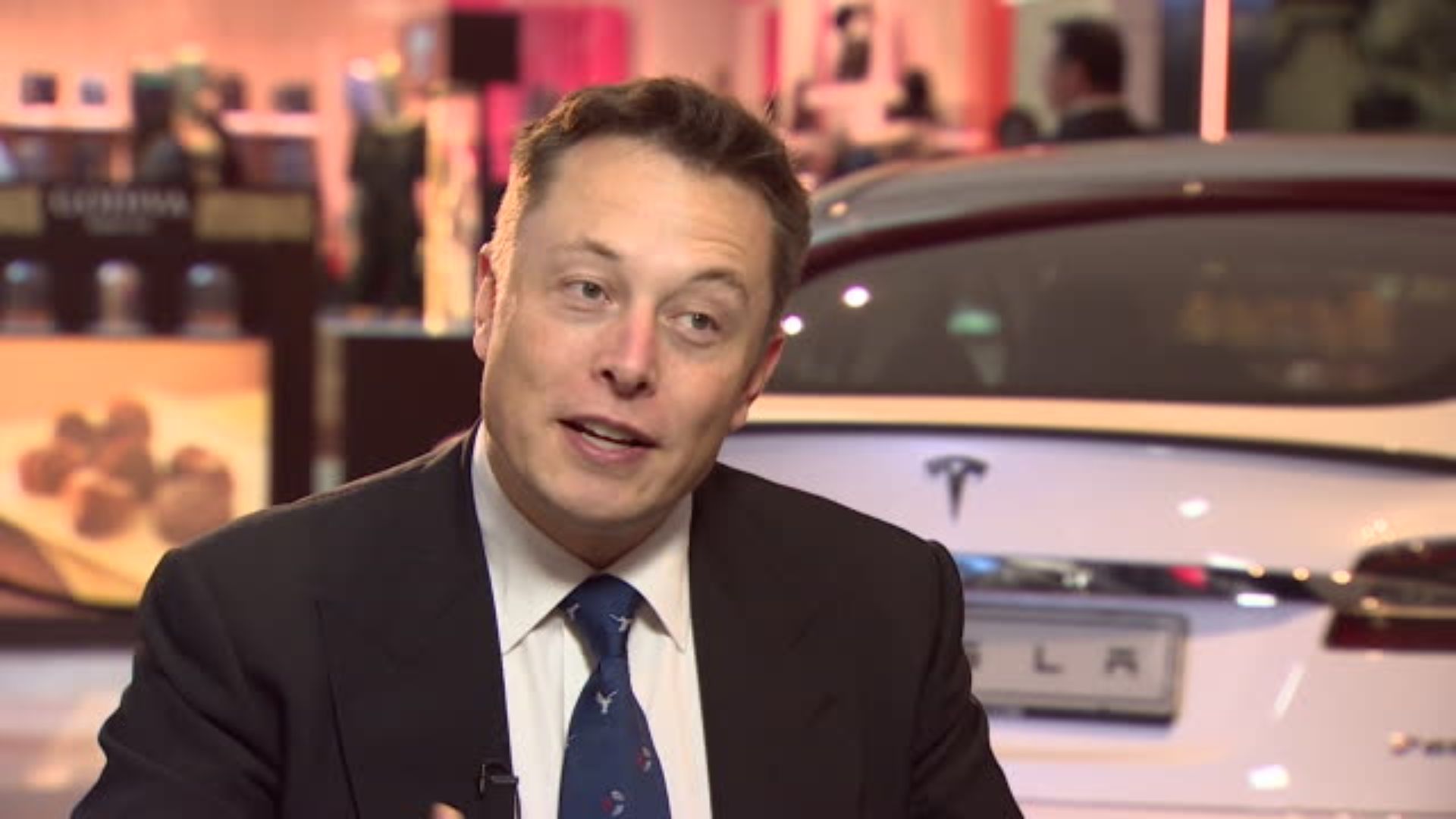 Elon Musk en una entrevista