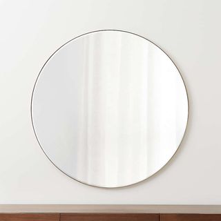 Edge Brass Round Bathroom Mirror