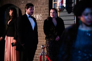 Whitney Dean and Gray Atkins attend a gala in EastEnders