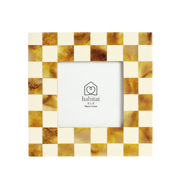 Checkered Resin Picture Frame