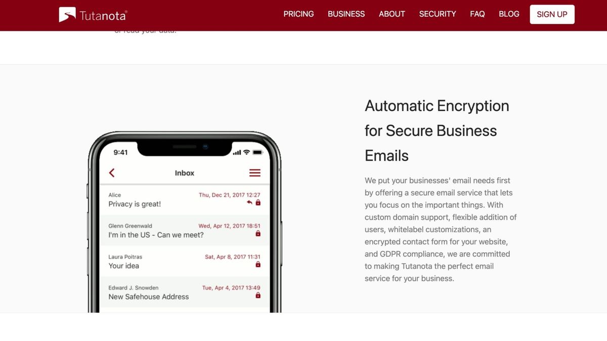 Tutanota secure email review techradar