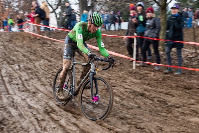 Gage Hecht conquers the mud to take third place