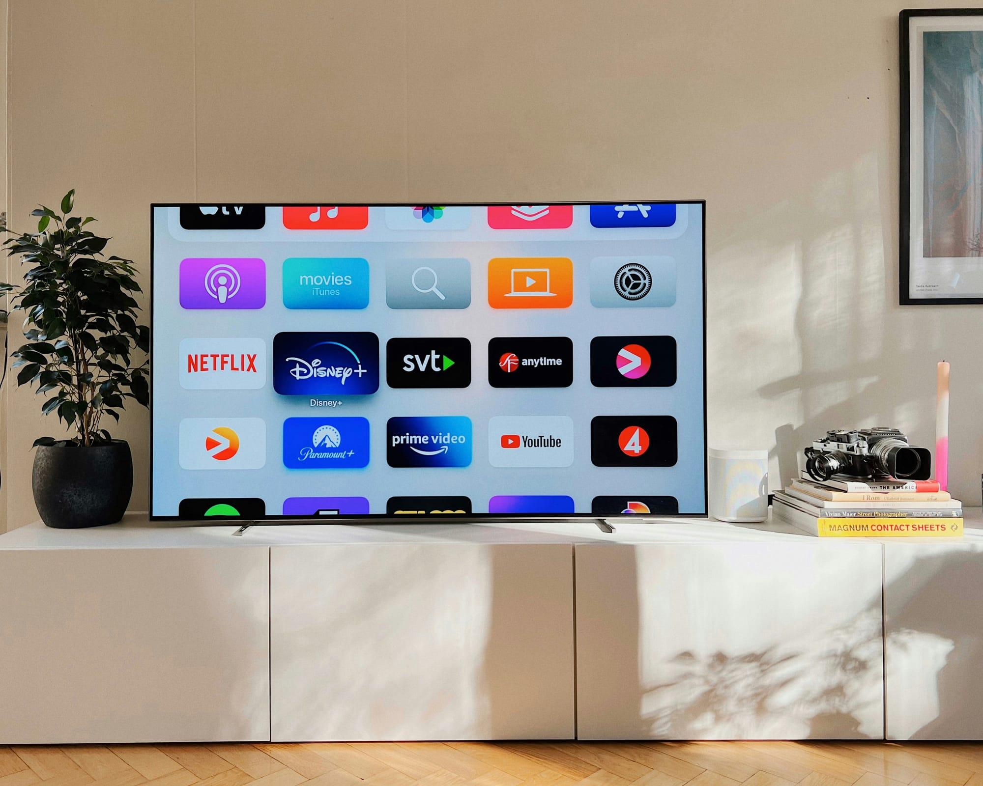 Photo: tvtechnology.com TV set with streaming apps