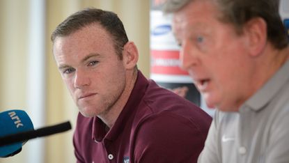 England captain Wayne Rooney and manager Roy Hodgson 