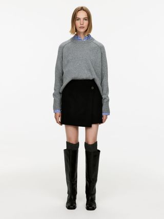 Wool-Lyocell Skirt