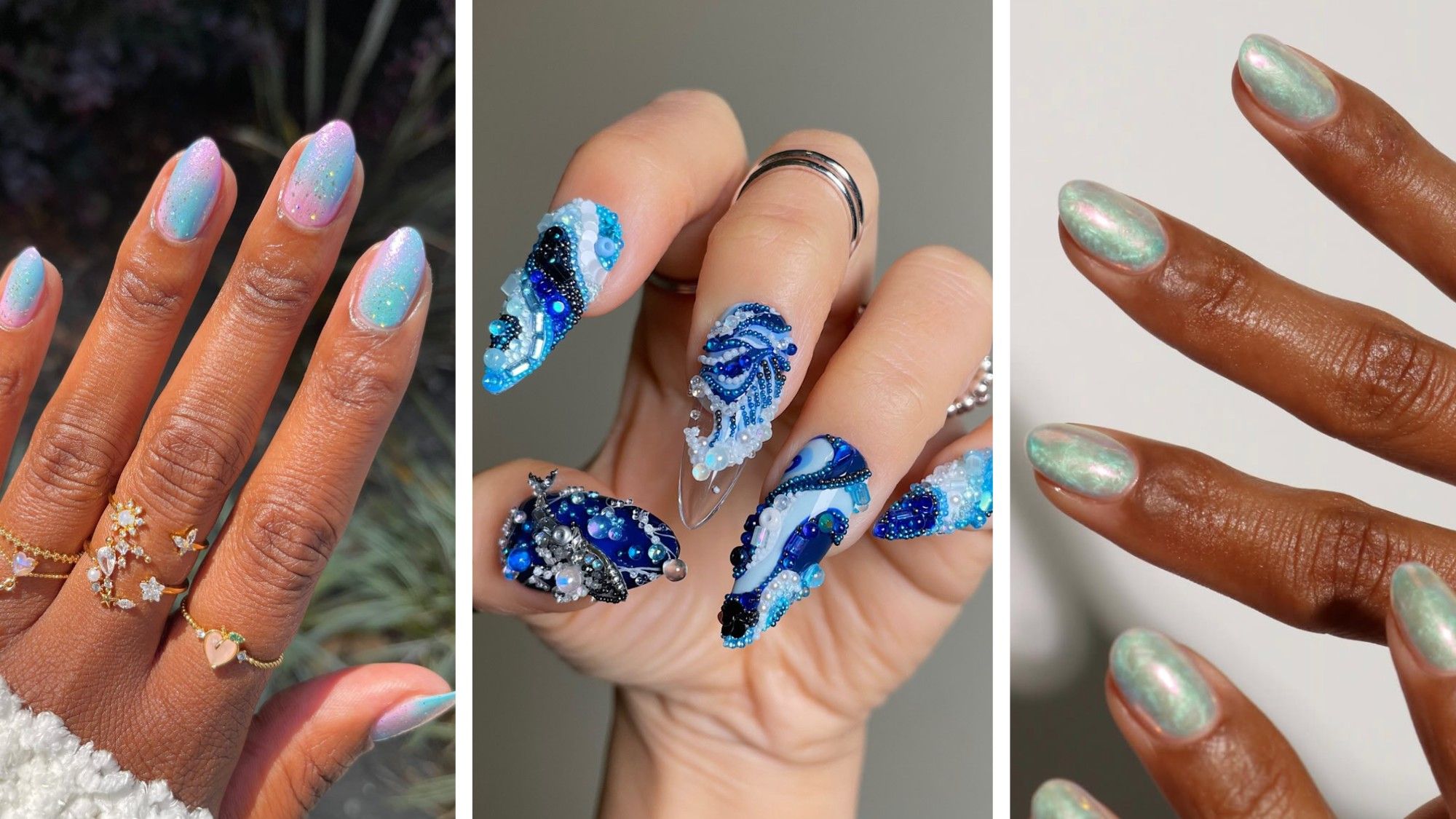 The Ocean Nails Trend Is Giving My Manicure Serious Summer Vacation Energy —19 Manicure Designs to Try