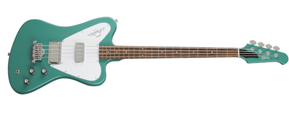 Gibson's new Non-Reverse Thunderbird Bass in Inverness Green