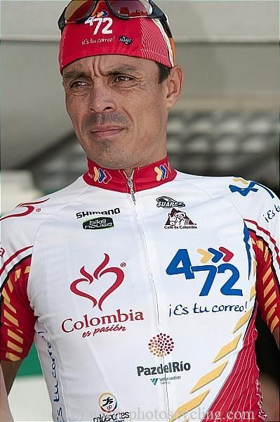 Victor Hugo Pena is riding in France with his Colombia es Passion team.