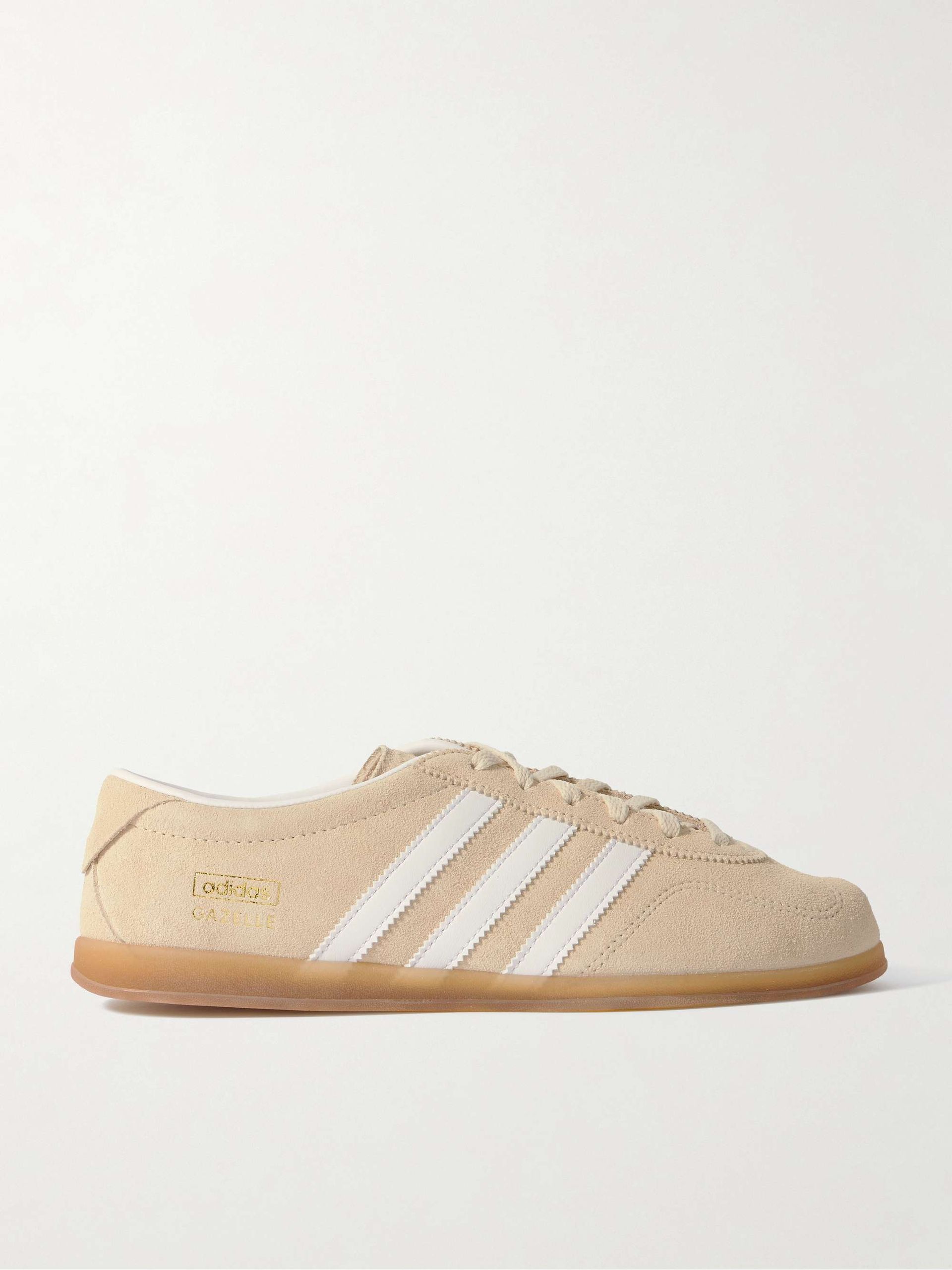 Gazelle Lo Pro Leather-Trimmed Suede Sneaker