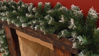 Snow-tipped Christmas garland