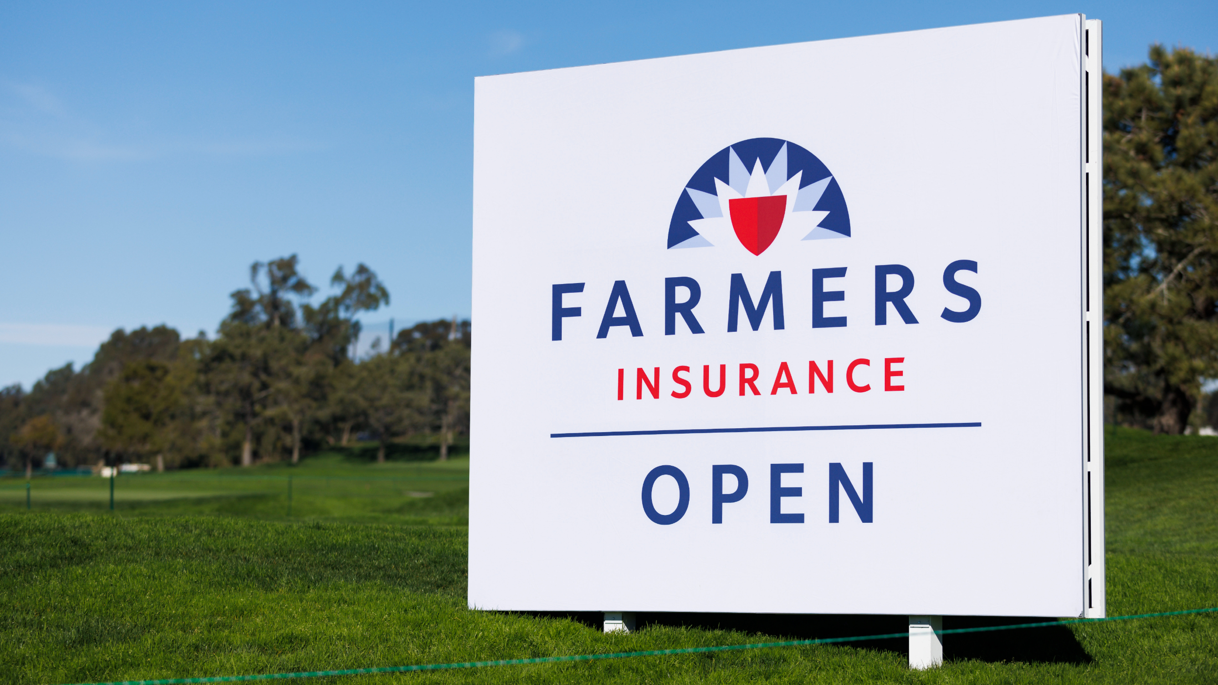 Sign at the Farmers Insurance Open