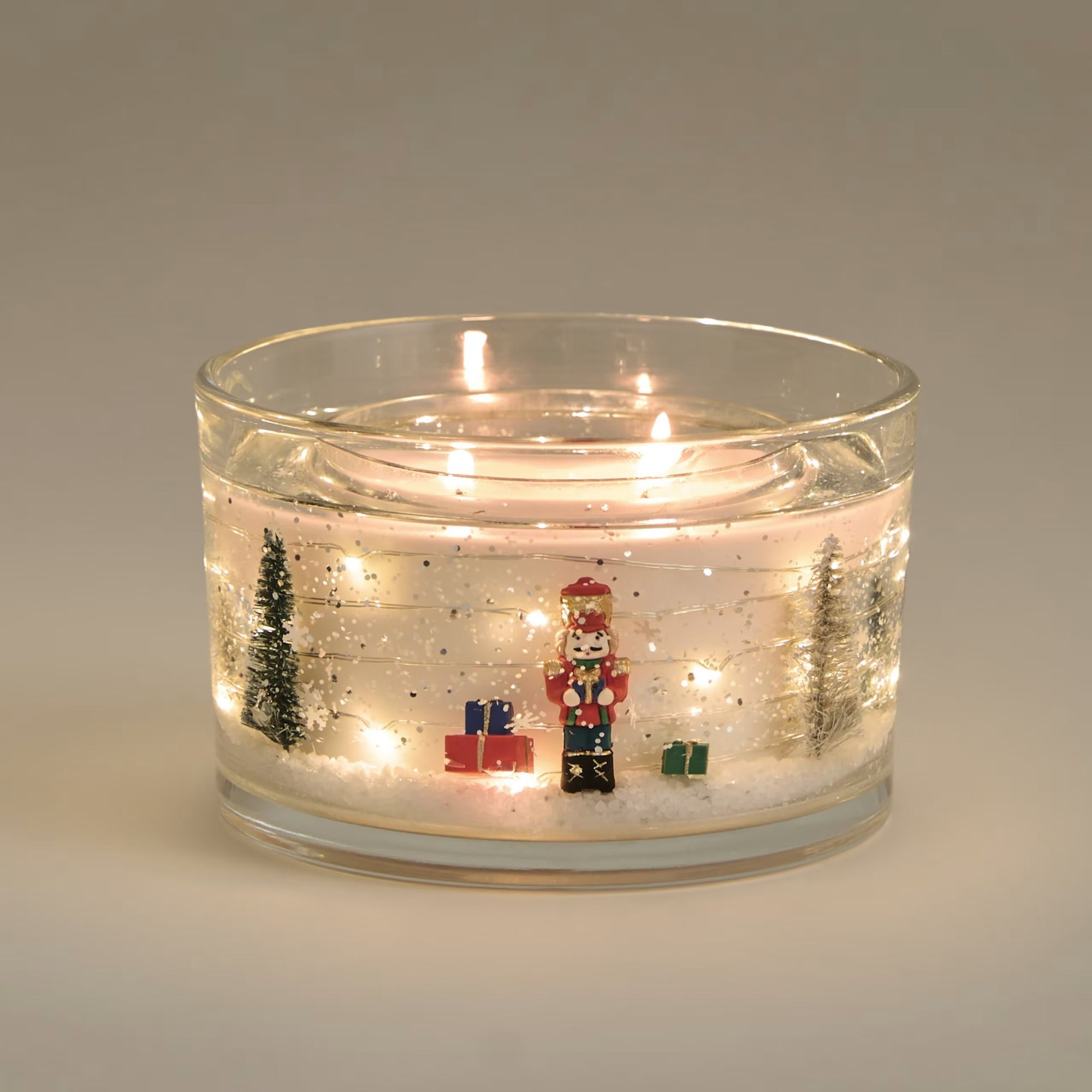 - light up nutcracker candle