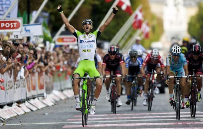 Nicola Boem (IBardiani-CSF) celebrates victory
