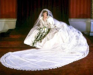 Princess Diana at her wedding