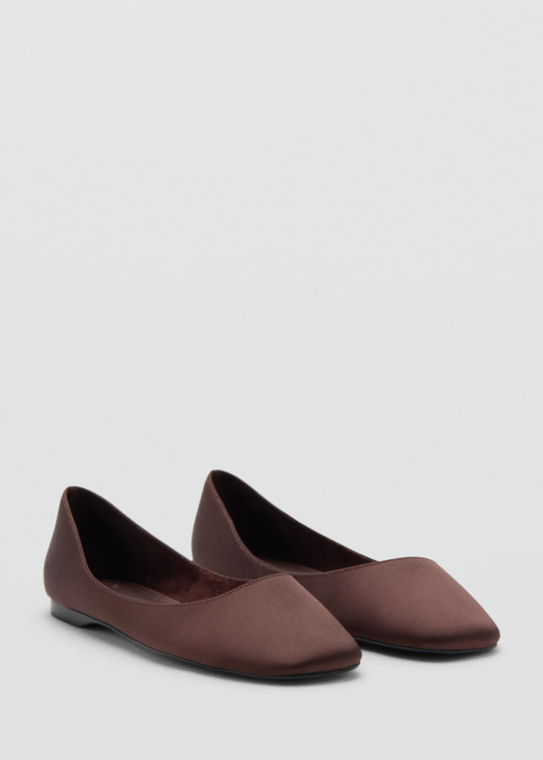 Satin Ballerina Flat - Women | Mango Usa