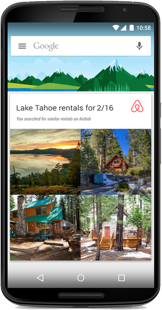 Google Now AirBNB