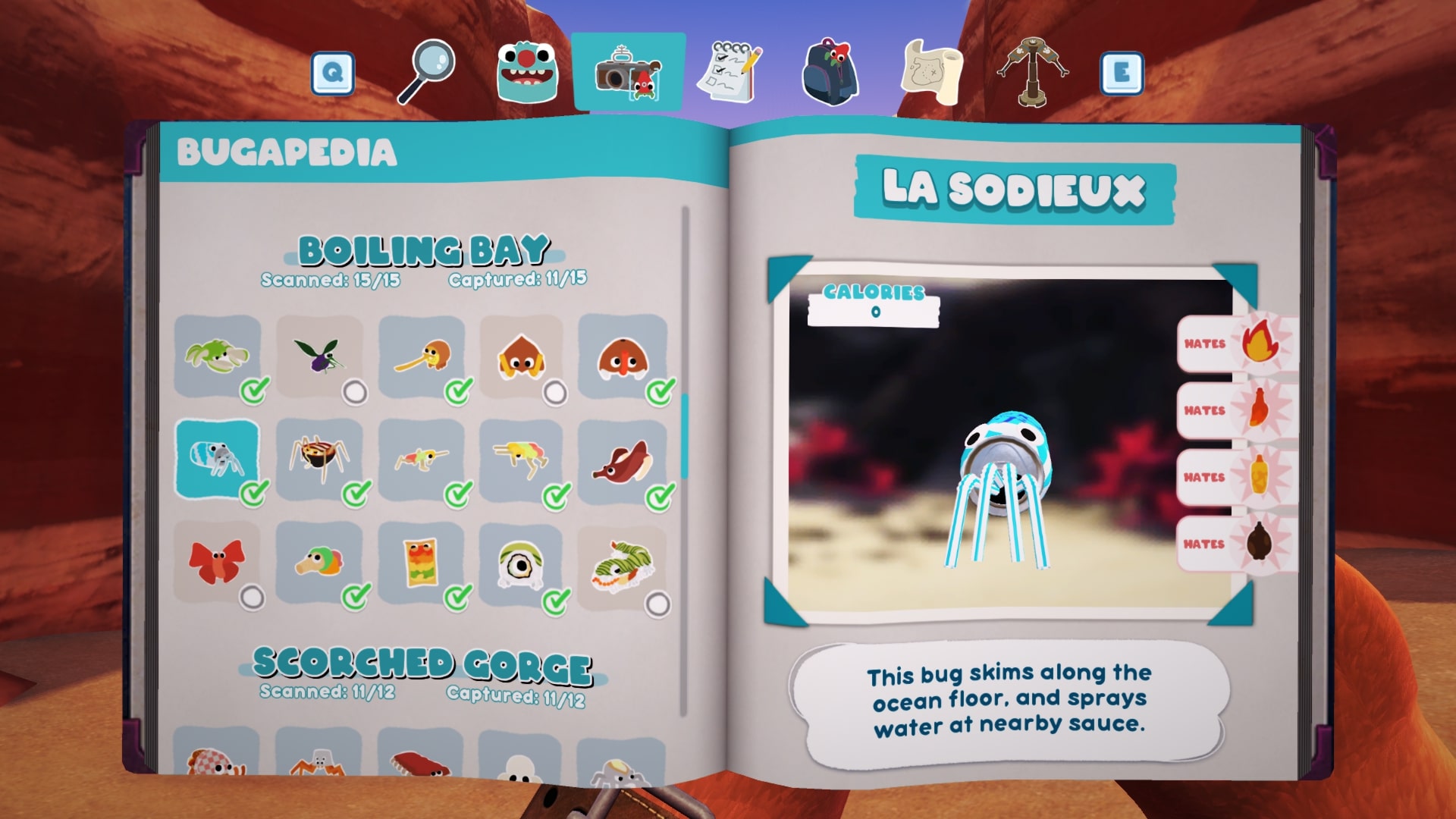 Bugsnax Bugapedia: La Sodieux