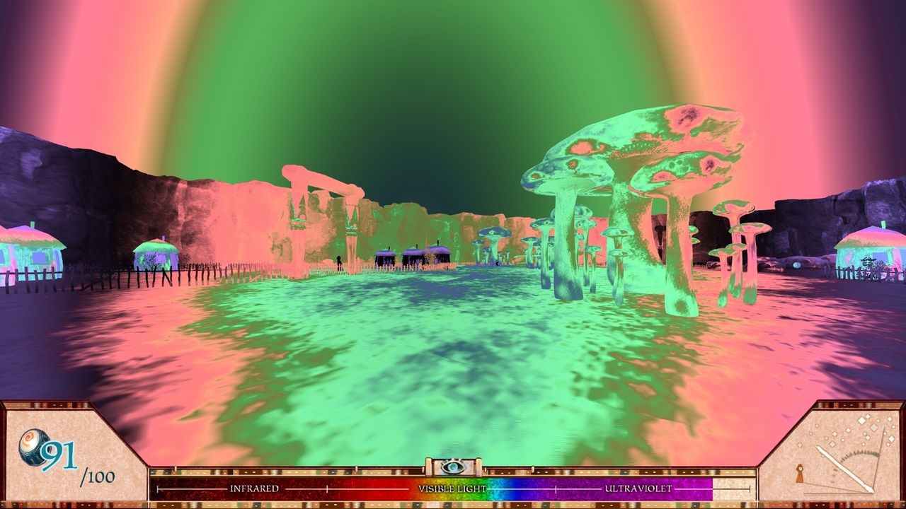 In the computer game "A Slower Speed of Light," players approach the speed of light as they collect more orbs.