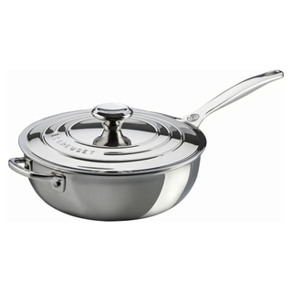 A Le Creuset Stainless Steel Saucier Pan from Amazon