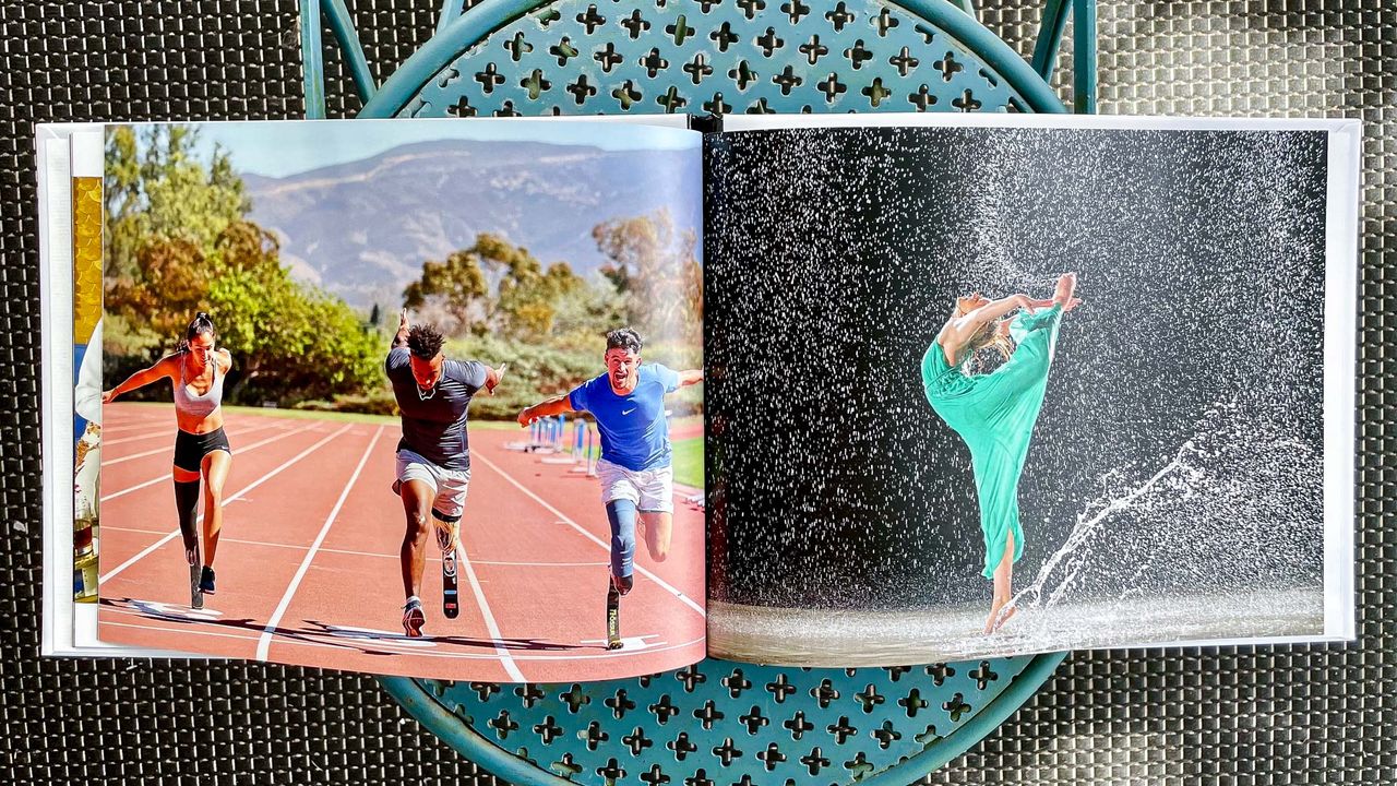 Shutterfly book on chair