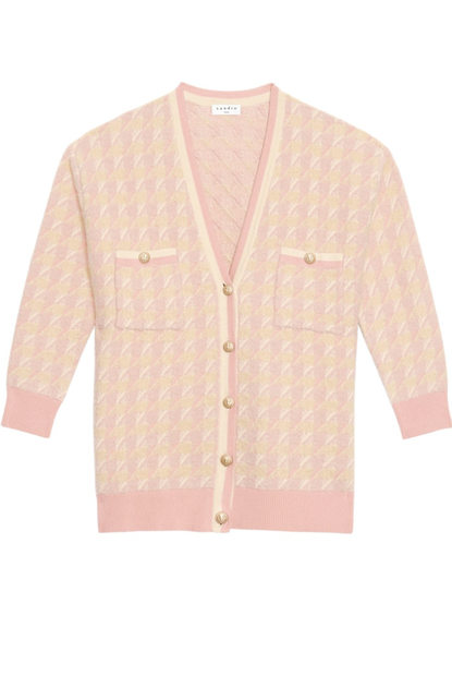 Sandro Kimberley Houndstooth Cardigan