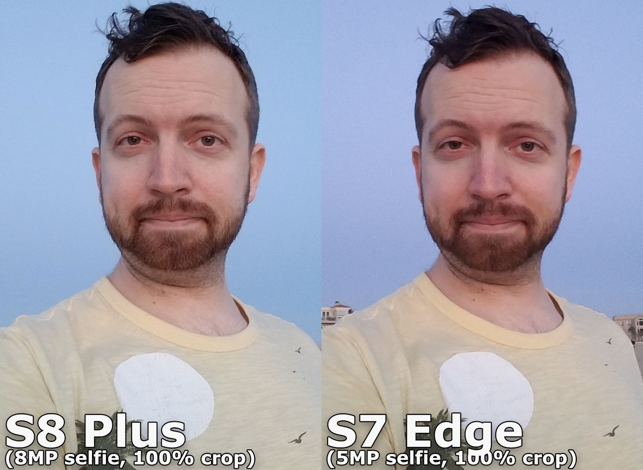 Press on the arrow to the right to see more camera samples