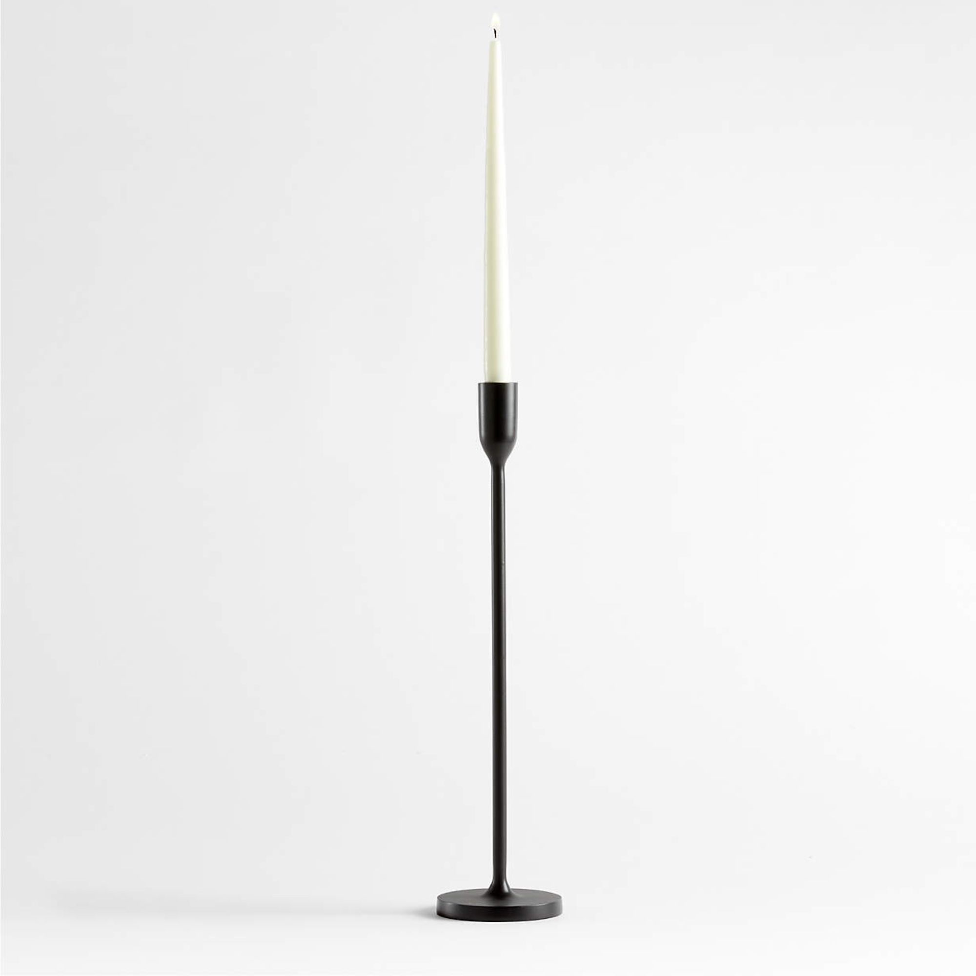 Megs Large Black Taper Candle Holder 18" by Leanne Ford
