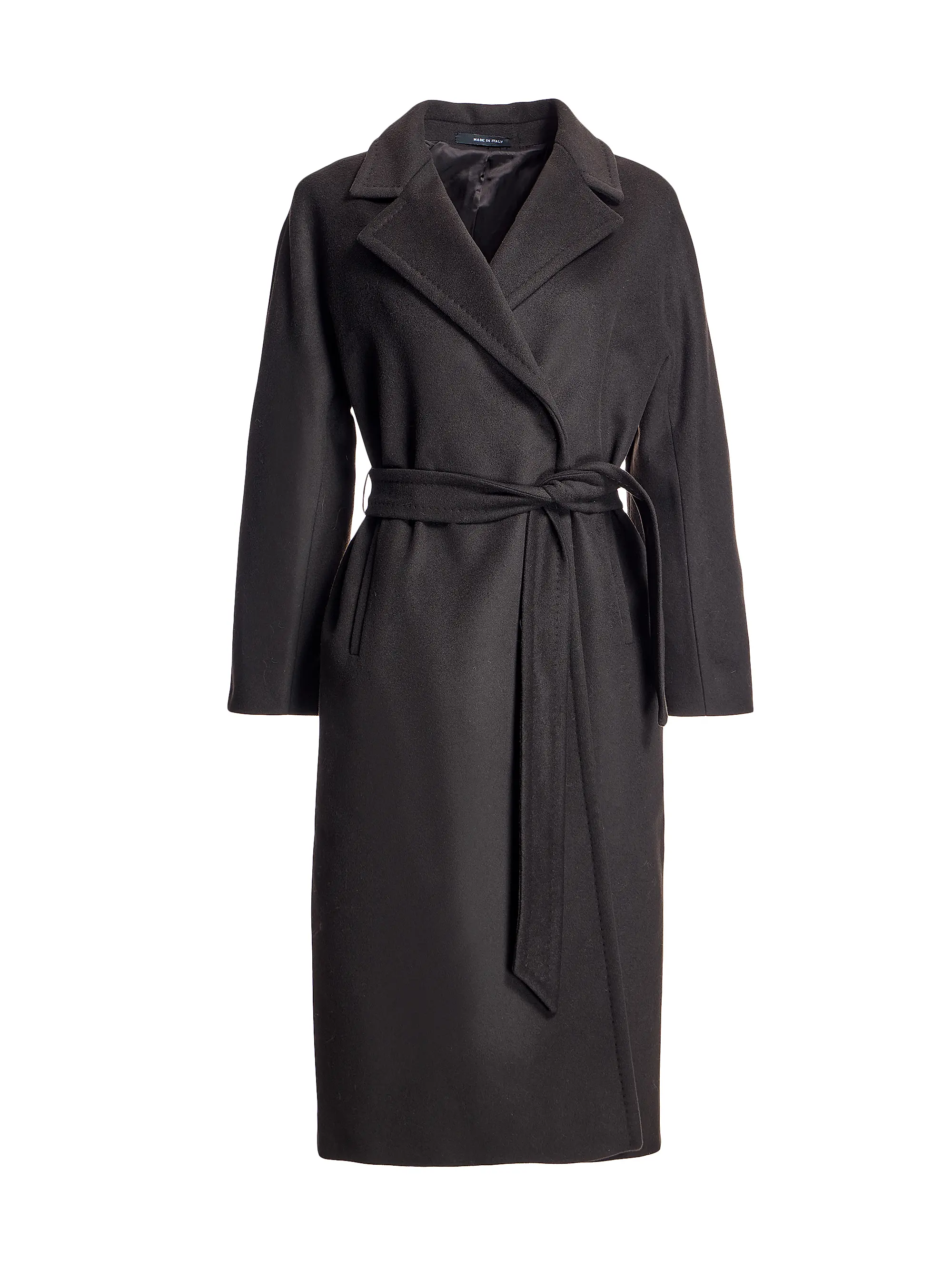 Maximilian Woolblend Belted Wrap Coat