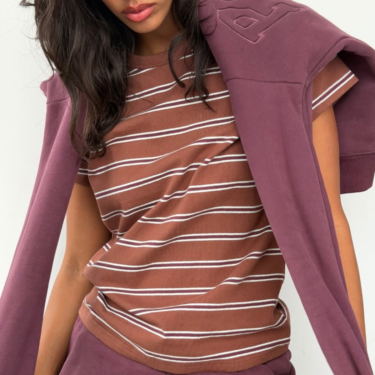 woman wearing brand like parke