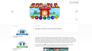 Google Doodle Champion Island Games homepage